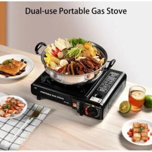 موقد غاز ثنائي الاستخدام للمنزل والرحلات