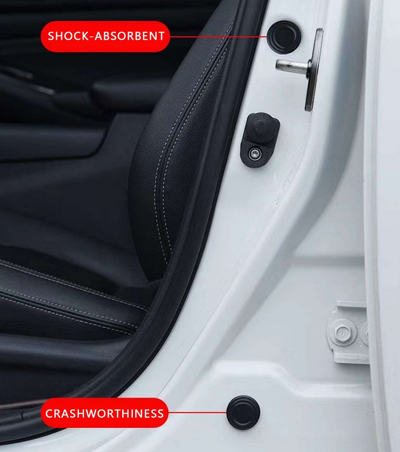 🚗 استمتع بالقيادة بهدوء تام – 10 قطع عزل صوت وامتصاص صدمات لأبواب السيارة – Image 5