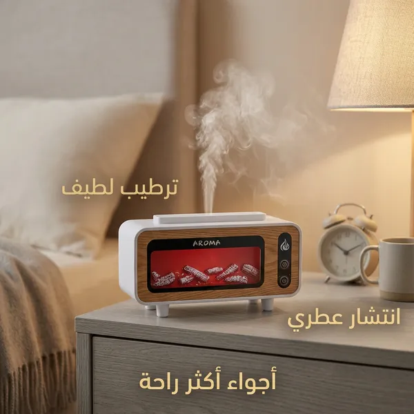 مصباح الترطيب والتعطير الذكي (3 في 1)" أو "فواحة ومرطب الأجواء المضيئة - الصورة 4