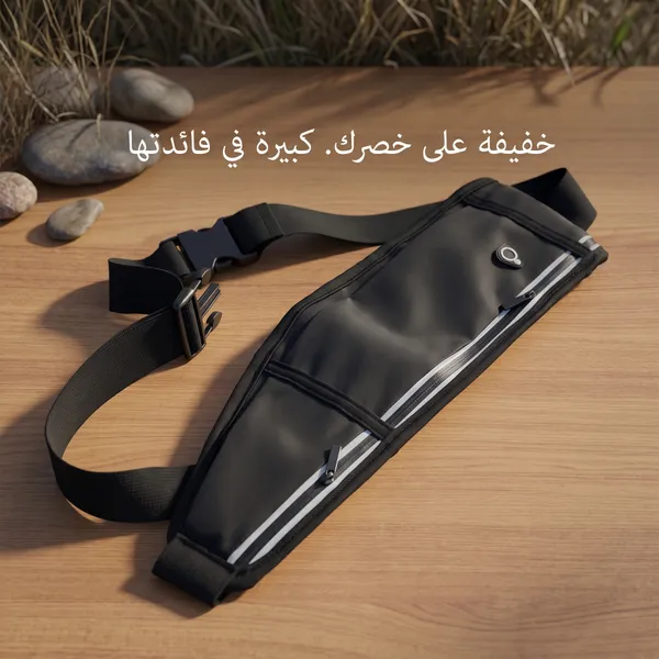حقيبة خصر رياضية للجنسين، حامل نقود وهاتف - الصورة 2