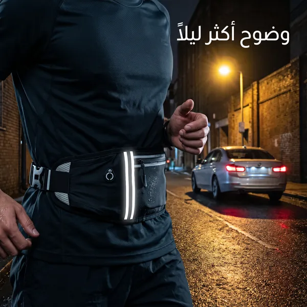 حقيبة خصر رياضية للجنسين، حامل نقود وهاتف - الصورة 4